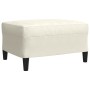 Juego de sofás con cojines 3 piezas terciopelo crema de , Sofás - Ref: Foro24-3278509, Precio: 647,11 €, Descuento: %