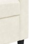 Juego de sofás con cojines 3 piezas terciopelo crema de , Sofás - Ref: Foro24-3278509, Precio: 647,11 €, Descuento: %