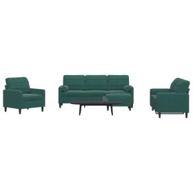 Sofagarnitur mit 4 Teilen, dunkelgrünes Samt und Kissen. von , Sofas - Ref: Foro24-3278383, Preis: 798,67 €, Rabatt: %
