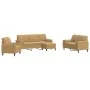 Juego de sofás con cojines 4 piezas terciopelo marrón de , Sofás - Ref: Foro24-3278388, Precio: 756,00 €, Descuento: %