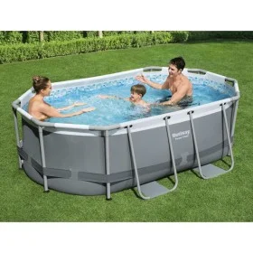 Bestway Oval Above Ground Pool Power Steel 305x200x84 cm by Bestway, Swimming pools - Ref: Foro24-92857, Price: 395,11 €, Dis...