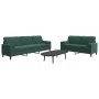 2-piece dark green velvet sofa set with cushions by , Sofas - Ref: Foro24-3278493, Price: 603,09 €, Discount: %