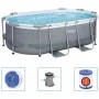 Bestway Oval Above Ground Pool Power Steel 305x200x84 cm by Bestway, Swimming pools - Ref: Foro24-92857, Price: 395,11 €, Dis...
