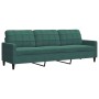 Juego de sofás con cojines 2 piezas terciopelo verde oscuro de , Sofás - Ref: Foro24-3278493, Precio: 613,66 €, Descuento: %