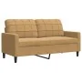 2-piece brown velvet sofa set with cushions by , Sofas - Ref: Foro24-3278498, Price: 539,13 €, Discount: %