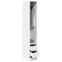 Armario de madera de ingeniería blanco 30x50x200 cm de , Armarios roperos - Ref: Foro24-3307738, Precio: 139,84 €, Descuento: %