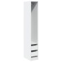 Armario de madera de ingeniería blanco 30x50x200 cm de , Armarios roperos - Ref: Foro24-3307738, Precio: 139,84 €, Descuento: %