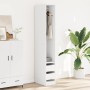 Armario de madera de ingeniería blanco 30x50x200 cm de , Armarios roperos - Ref: Foro24-3307738, Precio: 139,84 €, Descuento: %