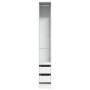 Armario de madera de ingeniería blanco 30x50x200 cm de , Armarios roperos - Ref: Foro24-3307738, Precio: 139,84 €, Descuento: %
