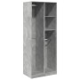 Armario de madera de ingeniería gris hormigón 80x50x200 cm de , Armarios roperos - Ref: Foro24-3307759, Precio: 154,25 €, Des...