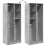 Armario de madera de ingeniería gris hormigón 80x50x200 cm de , Armarios roperos - Ref: Foro24-3307759, Precio: 154,25 €, Des...