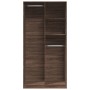 Armario madera contrachapada color roble marrón 100x50x200 cm de , Armarios roperos - Ref: Foro24-3307771, Precio: 166,87 €, ...