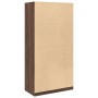 Armario madera contrachapada color roble marrón 100x50x200 cm de , Armarios roperos - Ref: Foro24-3307771, Precio: 166,87 €, ...