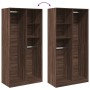 Armario madera contrachapada color roble marrón 100x50x200 cm de , Armarios roperos - Ref: Foro24-3307771, Precio: 166,87 €, ...
