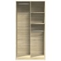 Armario madera contrachapada color roble Sonoma 100x50x200 cm de , Armarios roperos - Ref: Foro24-3307767, Precio: 178,63 €, ...
