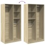 Armario madera contrachapada color roble Sonoma 100x50x200 cm de , Armarios roperos - Ref: Foro24-3307767, Precio: 178,63 €, ...