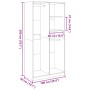 Armario madera contrachapada color roble Sonoma 100x50x200 cm de , Armarios roperos - Ref: Foro24-3307767, Precio: 178,63 €, ...