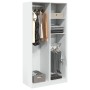 Armario de madera contrachapada blanco 100x50x200 cm de , Armarios roperos - Ref: Foro24-3307765, Precio: 172,38 €, Descuento: %