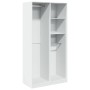 Armario de madera contrachapada blanco 100x50x200 cm de , Armarios roperos - Ref: Foro24-3307765, Precio: 172,38 €, Descuento: %