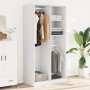 Armario de madera contrachapada blanco 100x50x200 cm de , Armarios roperos - Ref: Foro24-3307765, Precio: 172,38 €, Descuento: %