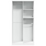 Armario de madera contrachapada blanco 100x50x200 cm de , Armarios roperos - Ref: Foro24-3307765, Precio: 172,38 €, Descuento: %