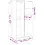 Armario de madera contrachapada blanco 100x50x200 cm de , Armarios roperos - Ref: Foro24-3307765, Precio: 172,38 €, Descuento: %