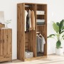Armario de madera de ingeniería roble artesanal 100x50x200 cm de , Armarios roperos - Ref: Foro24-3307773, Precio: 152,58 €, ...