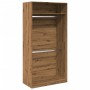 Armario de madera de ingeniería roble artesanal 100x50x200 cm de , Armarios roperos - Ref: Foro24-3307809, Precio: 164,95 €, ...