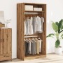 Armario de madera de ingeniería roble artesanal 100x50x200 cm de , Armarios roperos - Ref: Foro24-3307809, Precio: 164,95 €, ...