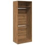 Armario de madera de ingeniería roble artesanal 80x50x200 cm de , Armarios roperos - Ref: Foro24-3307800, Precio: 142,96 €, D...