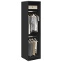 Armario de madera contrachapada negro 50x50x200 cm de , Armarios roperos - Ref: Foro24-3307784, Precio: 150,86 €, Descuento: %