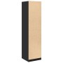 Armario de madera contrachapada negro 50x50x200 cm de , Armarios roperos - Ref: Foro24-3307784, Precio: 150,86 €, Descuento: %