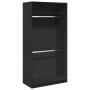 Armario de madera contrachapada negro 100x50x200 cm de , Armarios roperos - Ref: Foro24-3307802, Precio: 195,15 €, Descuento: %