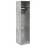 Armario de madera contrachapada gris hormigón 50x50x200 cm de , Armarios roperos - Ref: Foro24-3307786, Precio: 122,10 €, Des...