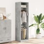Armario de madera contrachapada gris hormigón 50x50x200 cm de , Armarios roperos - Ref: Foro24-3307786, Precio: 122,10 €, Des...