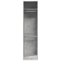 Armario de madera contrachapada gris hormigón 50x50x200 cm de , Armarios roperos - Ref: Foro24-3307786, Precio: 122,10 €, Des...