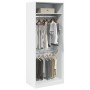 Armario de madera de ingeniería blanco 80x50x200 cm de , Armarios roperos - Ref: Foro24-3307792, Precio: 166,35 €, Descuento: %