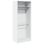 Armario de madera de ingeniería blanco 80x50x200 cm de , Armarios roperos - Ref: Foro24-3307792, Precio: 166,35 €, Descuento: %