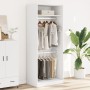 Armario de madera de ingeniería blanco 80x50x200 cm de , Armarios roperos - Ref: Foro24-3307792, Precio: 166,35 €, Descuento: %