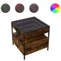 Mesa de centro con Infinity LED roble ahumado 50x50x51 cm de , Mesas de centro - Ref: Foro24-847714, Precio: 86,47 €, Descuen...