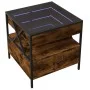 Mesa de centro con Infinity LED roble ahumado 50x50x51 cm de , Mesas de centro - Ref: Foro24-847714, Precio: 86,47 €, Descuen...