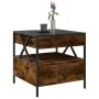 Mesa de centro con Infinity LED roble ahumado 50x50x51 cm de , Mesas de centro - Ref: Foro24-847714, Precio: 86,47 €, Descuen...