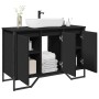 Armario de lavabo de baño madera ingeniería negro 91x35x60 cm de , Muebles de baño - Ref: Foro24-848659, Precio: 123,03 €, De...
