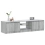 Mueble para TV con luces LED gris Sonoma 140x40x35,5 cm de vidaXL, Muebles TV - Ref: Foro24-822682, Precio: 100,44 €, Descuen...