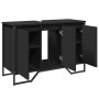 Armario de lavabo de baño madera ingeniería negro 91x35x60 cm de , Muebles de baño - Ref: Foro24-848659, Precio: 123,03 €, De...