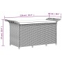 Banco de jardín con cojín ratán sintético marrón 116x46x57 cm de , Bancos de jardín - Ref: Foro24-363419, Precio: 114,76 €, D...