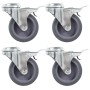 Ruedas giratorias con agujero pasador 24 unidades 75 mm de , Manipulación de materiales - Ref: Foro24-277859, Precio: 96,67 €...