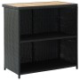 Set de mesa y sillas de bar jardín 3 pzas ratán sintético negro de vidaXL, muebles para cocinas y comedores - Ref: Foro24-313...