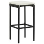 Set de mesa y sillas de bar jardín 3 pzas ratán sintético negro de vidaXL, muebles para cocinas y comedores - Ref: Foro24-313...
