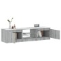 Mueble para TV con luces LED gris Sonoma 140x40x35,5 cm de vidaXL, Muebles TV - Ref: Foro24-822682, Precio: 100,44 €, Descuen...